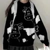 Pulls pour femmes Vintage Casual Lâche Lazy Cow Pull Femme Coréenne Harajuku Femmes Japonais Kawaii Mignon Ulzzang Vêtements Pour WomenWom