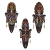 Decorative Objects & Figurines Creative Resin African Mask Wall Hanging Bar Decoration Pendant Personality Retro Stereo DecorationDecorative