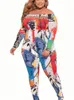 レディースプラスサイズのパンツ女性用ストリートウェアジャンプスーツ肩から長い卸売バルクドロップウーマンのためのロングスーツ