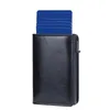 Porta carta porta portafogli personalizzati da uomini personalizzati RFID in pelle nera mini portafoglio slim