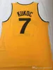 Xflsp Jugoplastika Split Pop 7 Toni Kukoc Moive Maglie da basket Mens Stitched Toni Kukoc Maglia da basket gialla