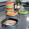 Scatole di stoccaggio bins frigorifero trasversale aspirapolvere vassoio fresco cucina forniture per cucina piatto per alimentari punto contenitore