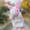 30cm Cartoon Animal Doll Finger Puppet Kids Plush Toys Cute Children Glove Soft Rabbit 12 Zodiac Hand Puppets per il regalo di compleanno Flanella 2022