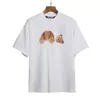 T gömlek Tasarımcı tişört Erkekler Erkek Kız ter Tişörtler Baskı Ayı Büyük Boy Nefes Casual Angels T-Shirt% 100 Saf Pamuk Boyut L XL 08 için Palmiye gömlekleri