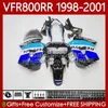 OEM-bodys voor HONDA VFR 800RR BLAUWE REPSOL 800 CC RR Interceptor 1998-2001 128NO.174 VFR-800 VFR800 RR VFR800RR 98 99 00 01 800CC VFR800R 1998 1999 2000 2001 Fairing Kit