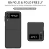 Luxury designer Precise Cutout Ultra Thin Folding Cases for Samsung Galaxy Z Flip3 Flip 5 4 Flip4 5G Flip 3 Fashion Cell Phone Cover Fundas