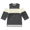 T-shirts Kid Long Sleeve Off The Shoulder Top T-Shirt Dress Cotton Autumn Teen Girls T Shirt Grey Midi Plus Size Clothes 5-14YT-shirts