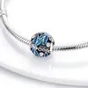 925 Silver Fit Pandora Charm 925 браслет -браслет эмале бабочка Dragonfly подсолнечные чары установка подвеска Diy Fine Beads Jewelry