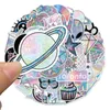50Pcs/Lot Mixed VSCO Holographic Laser Cartoon Stickers Luggage Skateboard Cute DIY Cool Graffiti Girl Gradient Sticker Decal