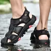 2022 neue Männer Sommersandalen Echtes Leder Freizeitschuhe Mann Römische Stil Strand Sandalen Marke Männer Schuhe Große Größe Sommer Sneakers