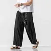 Sring Sommer Männer Breite Rohr Hosen Herren Chinesischen Städtischen Streetwear Lose Grün Grau Schwarz Lange Böden Plus Größe XL J220629