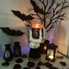 Candeliere in resina a mano strega Fantasma creativo Portacandele in palma per Halloween Candeliere decorativo Artigianato d'arte Ornamenti YQ231017