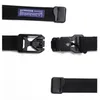 Cintos de fivela magnética Belt Techwear Black Nylon com Molle Hook Hip Hop Punk Fashion Acessórios Rijes de rua