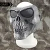Immersione a pieno facciale della maschera di scheletro del cranio tattico per la caccia allo sport all'aperto OS9-0045