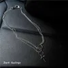 Chains Punk Cross Necklace For Men Women Hiphop Three Circle Crooss Chain Friendship Gifts Rock JewelryChains Sidn22