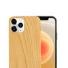 2023 nowe produkty Piękne laserowe telefony grawerowania komórki Puste Drewno TPU Frame Cover Telefon Puse na iPhone 13 Apple 12 Pro Max
