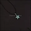 Pendentif Colliers Star Point Pierre Naturelle Pendum Reiki Guérison Cristal Collier Vert Bleu Quartz Chakras Pendo Bijoux Dhseller2010 Dhnnm