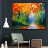 Abstract Autumn Leaves Oil Painting Canvas Posters Wall Art Print Modern Painting Nordic Kid Bedroom Decoration Picture
