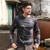 Men's Tactical Quick Dry T Shirt Camouflage Camo Fitness Breathable Long Sleeve Tops Outdoor Military US Army Combat T Shirts 220418