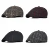 Berets Men's Wool Blend Thick Vintage Ivy Sboy Cap Warm Winter Classic Octagonal Hat Detective Hats Retro Flat CapsBerets Wend22