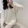 Hirsionsan Sweaters de caxemira elegantes Mulheres 2020 Inverno Novo malhas femininas soltas e solteiras Pu T220824