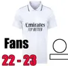 2022 2023 Benzema Soccer Jersey 22 23 Football Top Shirt Vini Alaba Tchouameni camavinga modric vinicius real Rudiger Fans Player player play