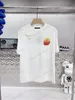 22SS Herrkvinnor Designers T Shirt Tee Hawaii Beach Sun Print Short Sleeve Man Crew Neck Streetwear White Xinxinbuy XS-XL