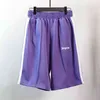 Märke ljus lyxiga män shorts randig avslappnad elastisk midja knä korta designer sportbyxor 22S palms sommar lös basketstrand