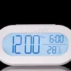 Student Mute Electronic Table Clocks Office Lunch Break Lazy Snooze Alarm Clock Bedroom Desktop Luminous Number Smart Clock BH6935 WLY