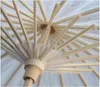 60pcs Bridal Wedding Parasols White Paper Umbrellas Beauty Items Chinese Mini Craft Umbrella Diameter 60cm4900714