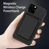 Teléfono móvil Magnético Inducción Power Bank 5000mAh para iPhone 12 Magsafe Qi Cargador inalámbrico Powerbank Type-C RecargEABL292S