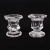 1st Glass Candle Holders Bröllopsljusstake Fine Transparenta Crystal Glasses Candles Stand Dining Home Decoration 20220610 D3