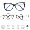 Solglasögon Vintage Glasögon Ramar för kvinnor Senaste trender Fashion Square Transparent Optical Lenses Anti Blue Light Clear Eyeglass4521774