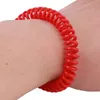 1 pz elastico elastico spirale mano polso fascia telefono anello catena braccialetto anti-zanzara primavera repellente sport viaggi F0608X10