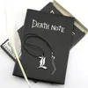 A5 Anime Death Note Book Set Leather Journal e colar Pen Animation Art Writing Pad 220510