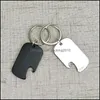 Dog Tag Opener Aluminum Alloy Military Pet Id Card Tags With Portable Small Beer Bottle Drop Delivery 2021 TagId Supplies Home Garden Cua