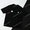 22ss Hombres Mujeres Diseñadores camisetas camiseta Paris DESTRUIDO tie dye manga corta Cuello redondo Streetwear negro blanco gris xinxinbuy XS-L