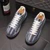 2022 New Trendy Men # 039; s Charm Vintage scarpe Colorful Strass Punk Rock Causale Flats Platform Shoes Mocassini Sport Walkiking Sneakers