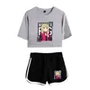 Männer Trainingsanzüge Manga Wonder Egg Priorität Zwei Stück Set Männer Frauen Pullover Sommer Kurzarm Crop Top Hosen Harajuku Kleidung männer