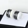 Anéis preto branco para homens jóias jóias douradas anel de prata 4 cores designer bijoux jóias de luxo de alta qualidade embalagem original