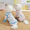 Dessin animé gilet de chien pour chien de printemps Vêtements floraux pour chiens Vêtements de animaux de compagnie vêtements de chien respirant chiot veste pour chiens pour chiens costume