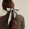 "Aşk İçin kör" Uzun Kadın Eşarp Moda Saç Bantları Şık Ipek Mektup Baskı Çanta Şerit Çözgü Fular Atkısı