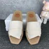 2022 Slipper for Woman Fashion Flat Casual Women Slippers Top Quality Canvas Sandal Slides Summer Woman Sandals Flip Flop Sliper Luxury Sandles Woody Mules With Box
