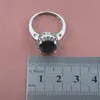 Necklace Earrings Set & Special Black Cubic Zirconia Jewelry For Women Bridal Silver Color Earring Pendant Rings Bracelet YZ0122Earrings