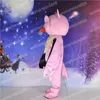 Halloween-Maskottchen-Kostüm mit rosa Eule, hochwertiges Weihnachts-Partykleid, Cartoon-Charakter-Anzug, Karneval, Unisex-Outfit für Erwachsene