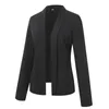 Ternos femininos Blazers Jaqueta feminina de terno feminino Mangue Capat Office Lady Black Fashion Streetwear