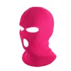 Cykelmössor Masker Full Face Cover 3-håls Balaclava Windproof Knit Hat Cs Beanies Cap Party Ski Mask Winter Warm Headgear263m