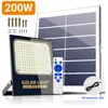 Podzielone zewnętrzne reflektory słoneczne doprowadziły światło słoneczne wodoodporne z aluminiowym panelem solarnym Street Flood Wall Lights