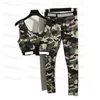 Camuflagem de luxo Sportswear Sportswear Summer mangas tracksuit sport tanques esportivos acolchoados roupas de ioga para mulheres