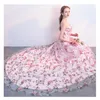 2022 New Princess Ball Gown Abiti da sposa Lungo Fuori-The-Should Crystals Beaded Luxury Bidal Gowns Plus Size Beach Vestido de Novia